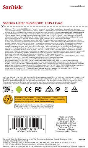 [Australia - AusPower] - SanDisk Ultra SDSQUNS-064G-GN3MN 64GB 80MB/s UHS-I Class 10 microSDXC Card 
