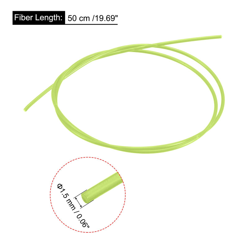 [Australia - AusPower] - MECCANIXITY Fiber Optic Rods PMMA 1.5mmx50cm for Sight Filament Green 