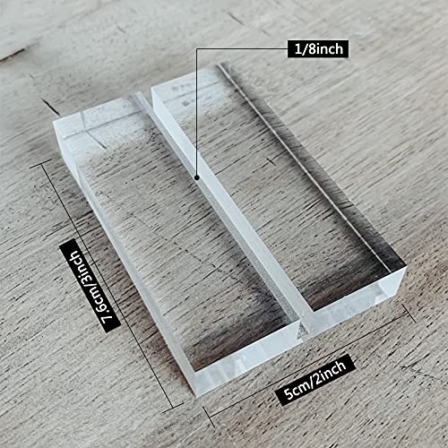 [Australia - AusPower] - 10 Pack 3" Acrylic Sign Holder, Acrylic Stands for Display, Wedding Table Number Holder, Table Sign Holder Stands for Wedding 