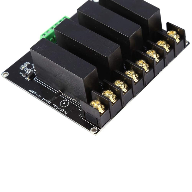 [Australia - AusPower] - 4 Channels Solid State Relay Module High Voltage Level Trigger High Safety Solid State Relay Switch Controller Mini 380V 8A SSR Stable for Industrial Controls 