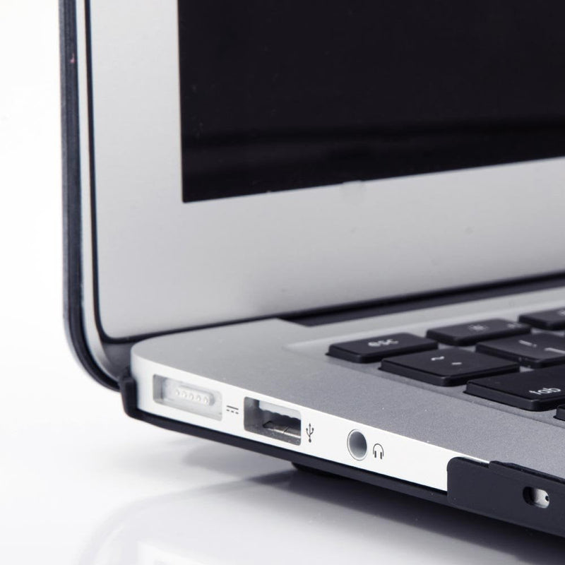 [Australia - AusPower] - KECC Compatible with MacBook Pro 13 inch Case 2020-2016 with Touch Bar A2338 M1 A2289 A2251 A2159 A1989 A1706 A1708 Italian Leather Hard Shell (Black Leather) Black Leather 