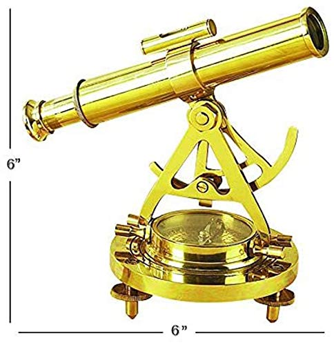 [Australia - AusPower] - Brass Telescope Compass Feel The Distant Objects Nearer 6" Halloween Decorations Costumes 