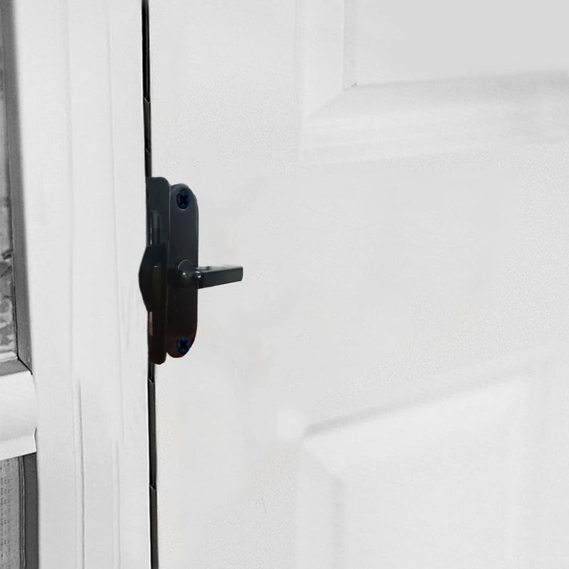 [Australia - AusPower] - 90 Degree Sliding Door Lock, Warehouse Door Hardware kit, Right Angle Sliding Door Hook Lock 