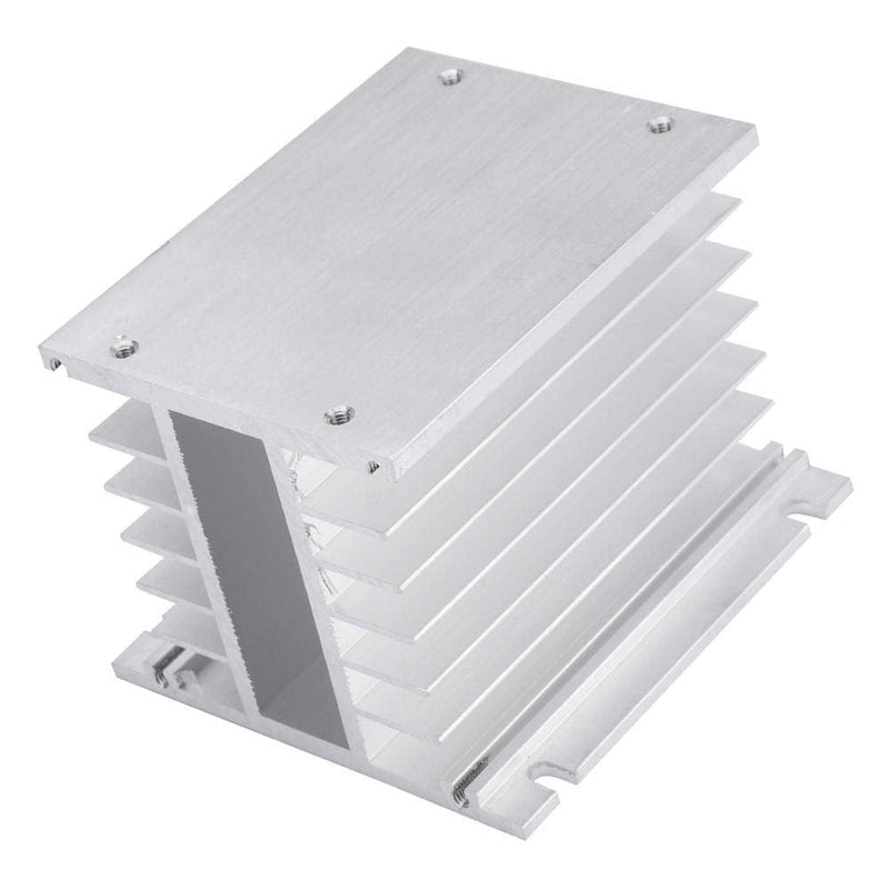 [Australia - AusPower] - 3 Phase Heat Sink Aluminum SSR Heatsink Three Phase Solid State Relay Heat Sink for DIN Installation and Dissipation 