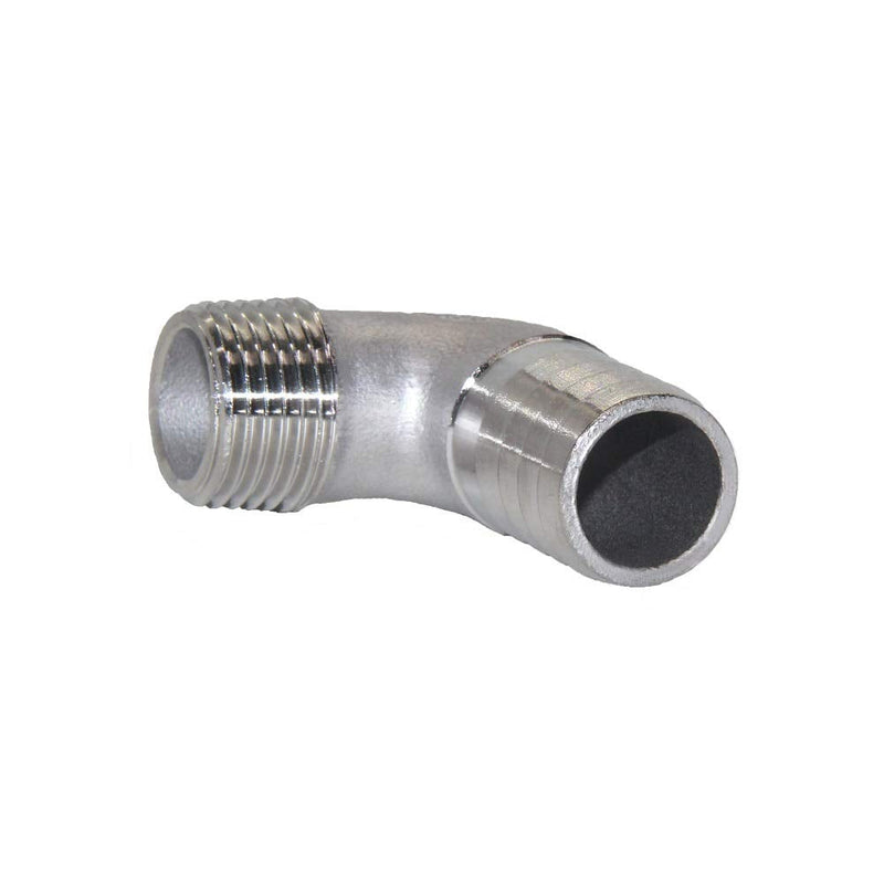 [Australia - AusPower] - Beduan Stainless Steel Elbow 3/4" Hose Barb x 1/2" Male NPT Home Brew Pipe Fitting 3/4" Barb x 1/2" NPT Male 