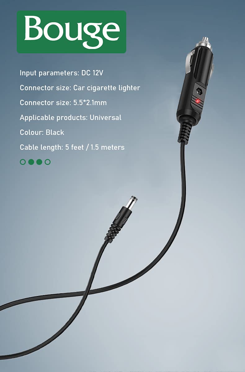 [Australia - AusPower] - Czepa 12v Car dc Charger Power Cord with 8 Connectors for Cigarette Lighter Portable DVD Player, Car DVR, GPS, Bluetooth Speakers, Breast Pump, Car Refrigerator, Air Compressor, Heating Cup 