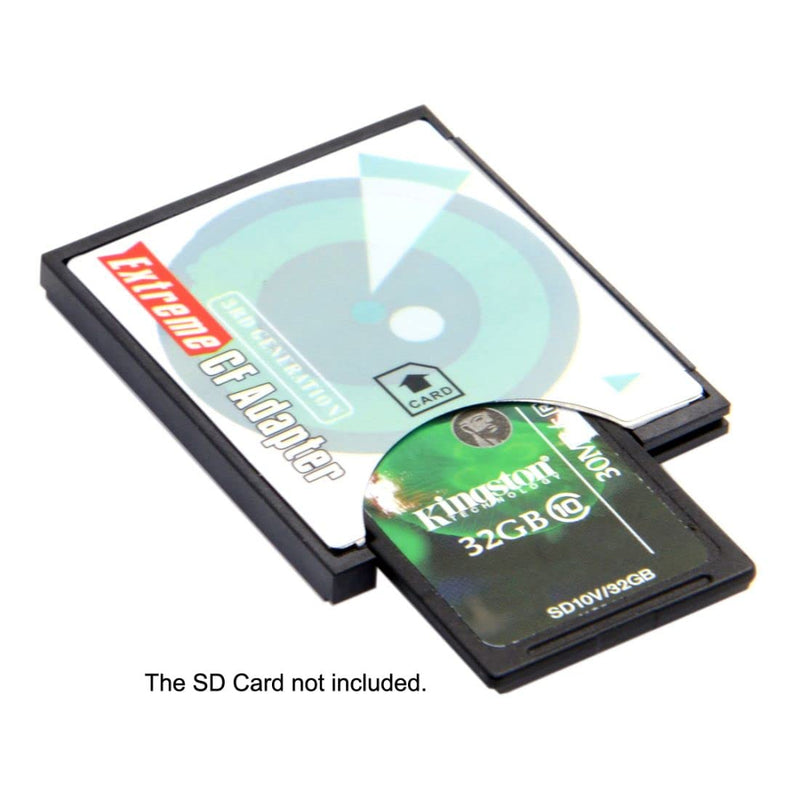 [Australia - AusPower] - CY SD SDHC SDXC to CF Compact Flash Memory Card Adapter Reader Type I High-Speed Extreme CF to SD Card Reader Adapter blue 