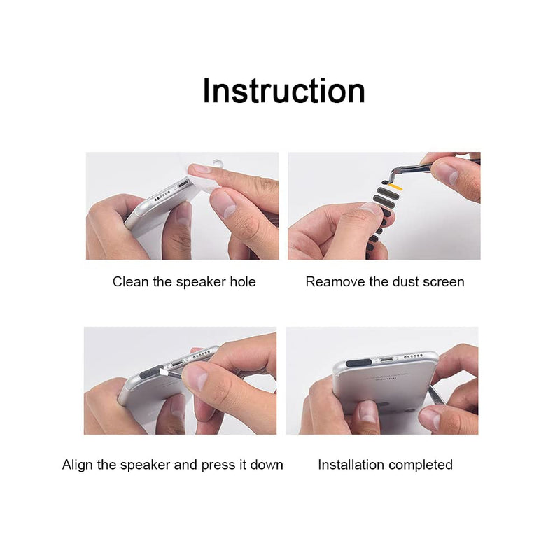 [Australia - AusPower] - Dustproof Kit for Mobile Phone Network Sticker for Speaker Dustproof Cable Protection Cover for Type C Port, Phone Cleaning Kit for Mobile Speaker Charging Port and Earphone Jack 
