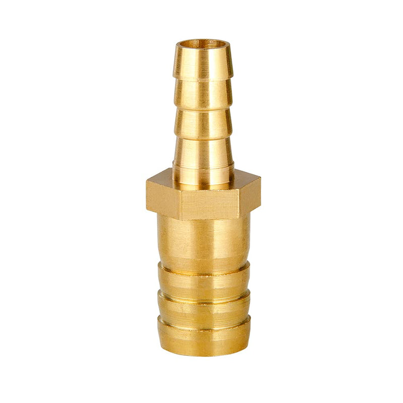 [Australia - AusPower] - Quickun Brass Hose Barb Reducer 1" to 5/8" Barbed Reducer Fitting Reducing Splicer Mender Union Adapter for Air Water Fuel 1"-5/8 