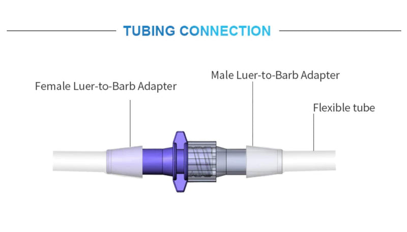 [Australia - AusPower] - RSN Lab 5X Male Luer Lock x 1/16" 1.6mm PP Hose Barb Adapter 