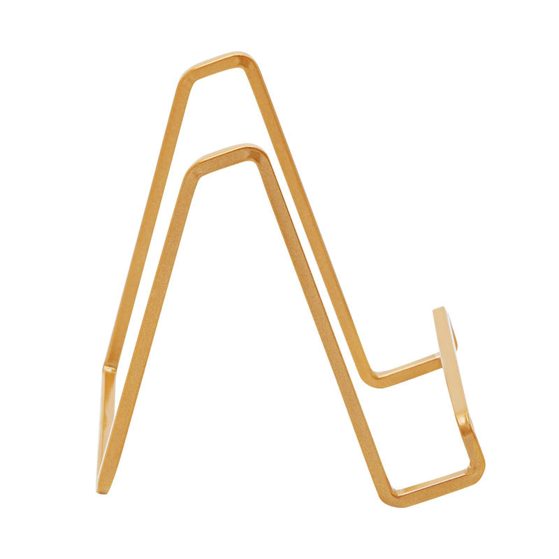 [Australia - AusPower] - Gold Stand for Display, Cookbook Recipe Holder, Picture Easel Stand (5 x 5.75 in, 2 Pack) 