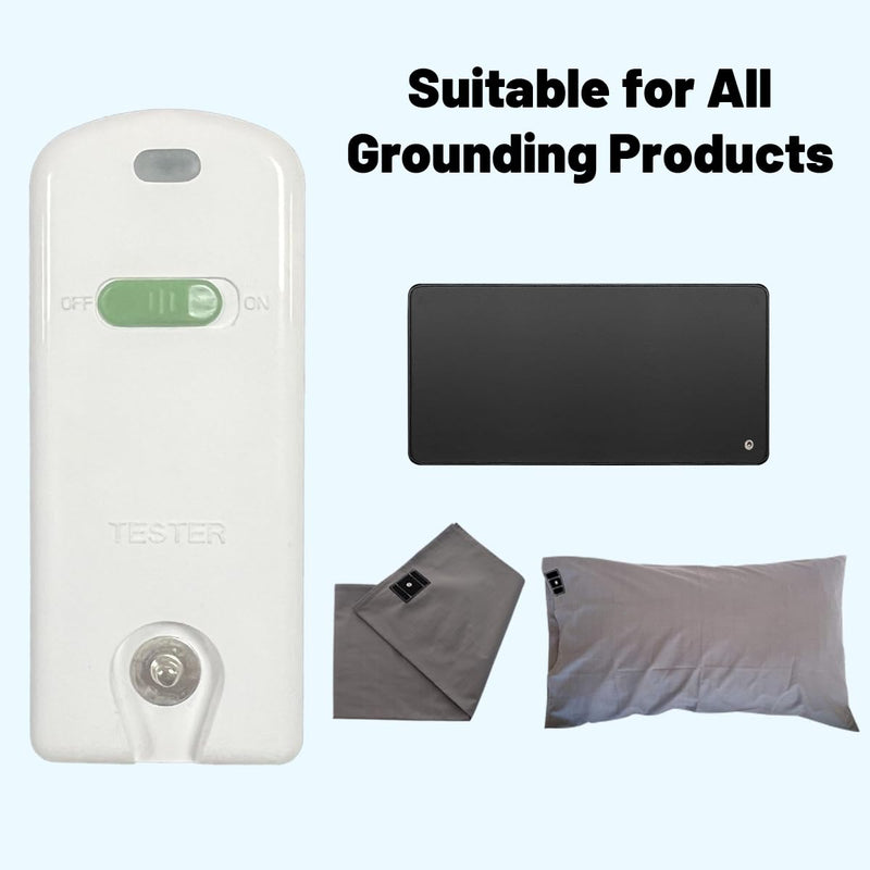 [Australia - AusPower] - Grounding Tester Kit for Grounding Mats, Sheets, Fitted, Pads, Blankets, Pillowcases.Continuity Tester Kit with 15ft Grounding Cord,Grounding Tester Kit Use to Grounded Products 