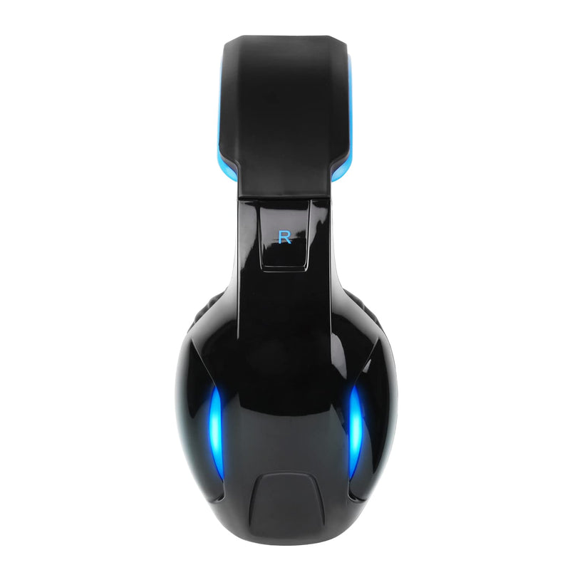 [Australia - AusPower] - SADES Newest SA902 7.1 Channel Virtual Surround Sound USB Gaming Headset Over-ear Headphones with Noise Isolating Mic LED Light for PC Mac Computer Gamers(Black Blue) SA902Black 