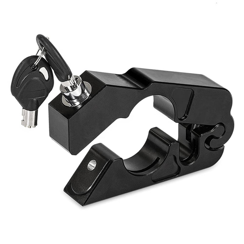 [Australia - AusPower] - Soosee Motorcycle Lock - Universal  Alloy CNC Motorcycle Handle Throttle Grip Security Lock with 2 Keys to Secure a Bike, Scooter, Moped or ATV in Under 5 Seconds 