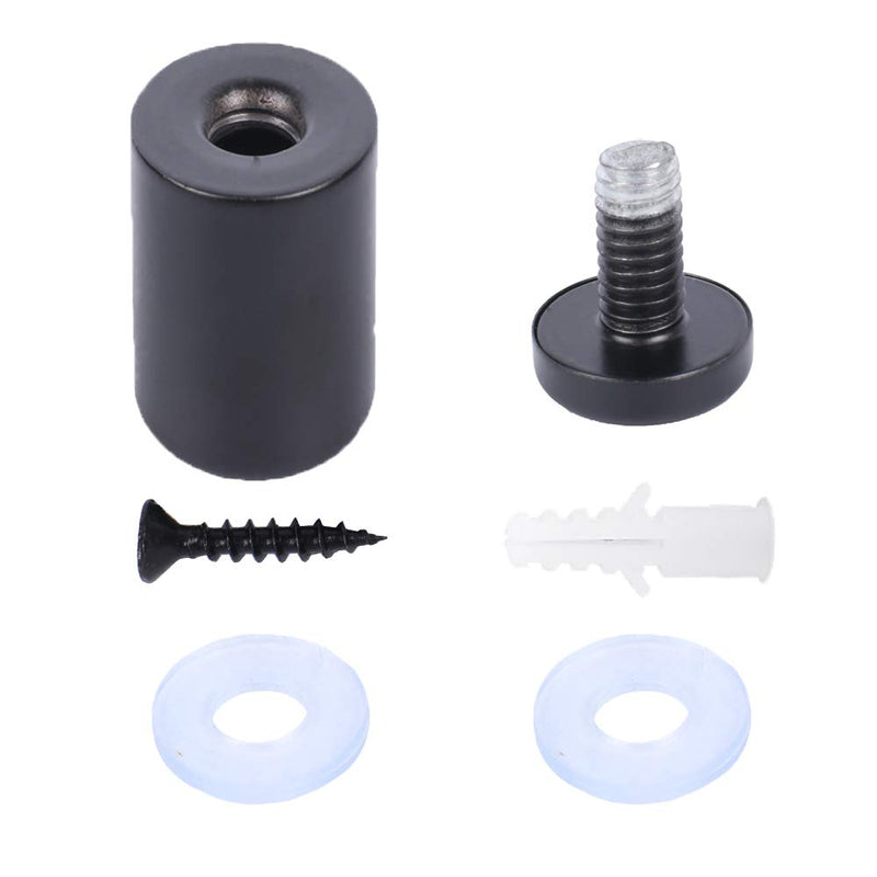 [Australia - AusPower] - Osring 3/4 x 2 Inch Sign Standoff Mounting Hardware, Black Screw Standoffs Wall Supporting Acrylic Board, Glass Panel and Plexiglass Picture, 8 Pack 3/4"x2" 