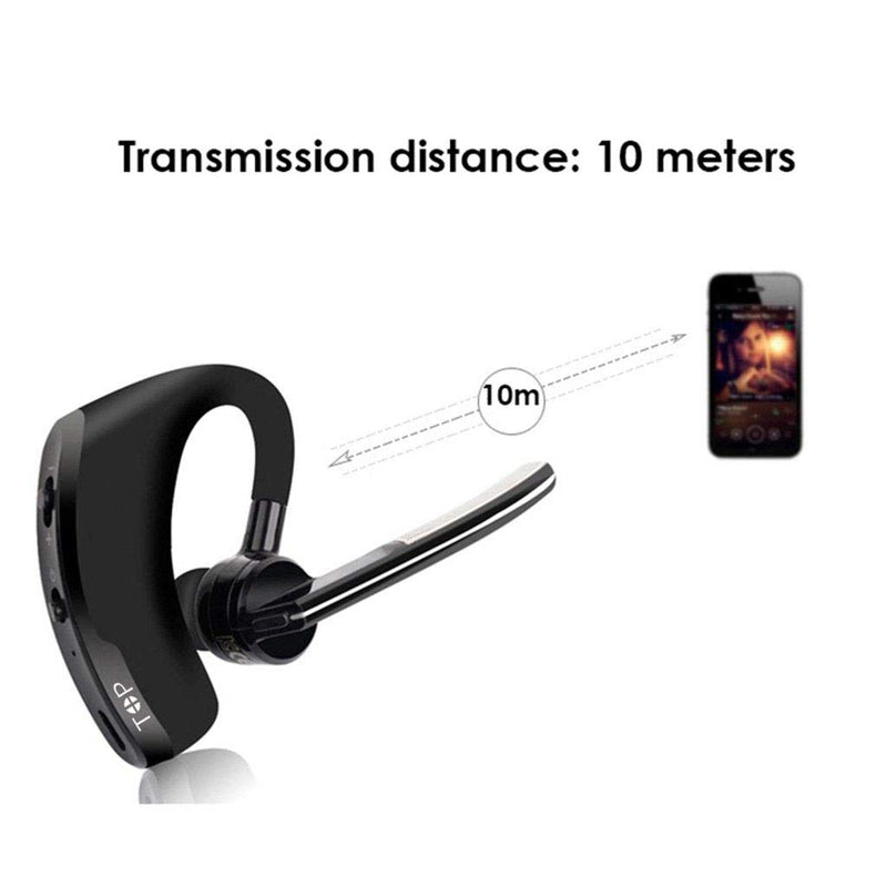 [Australia - AusPower] - Bluetooth Headset,Wireless Earpiece Hands Free Stereo Headphones Business Earphones in-Ear Earbuds with Noise Canceling Mic for Business/Office/Driving Call, Work for iPhone/Samsung/Android Bluetooth Headset 