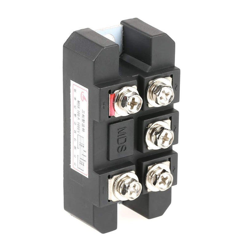 [Australia - AusPower] - High Power 100A 1600V Three Phase Diode Bridge Rectifier MDS100A Black Three Phase Diode Bridge Rectifier MDS-100A-1600V 