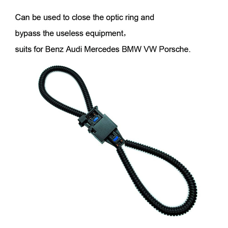 [Australia - AusPower] - (2PCS) Most Fiber Optic Loop Bypass Male and Female Adapter for Benz Audi Mercedes BMW VW Porsche 