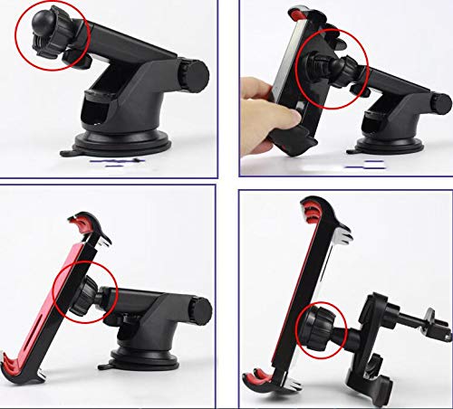 [Australia - AusPower] - DEMCERT Cell Phone Car Holder for Samsung Galaxy Z Fold 2,ashable Strong Sticky Gel Pad with One-Touch Design Dashboard Car Phone Holder Compatible with Galaxy Z Fold 3 (Black) 