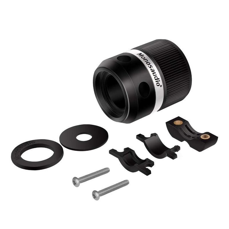 [Australia - AusPower] - Monosaudio AC Pure Copper US Power Plug,3-Prong Power Connectors,Audio Grade IEC Power Connector,IEC320 C13 Adapter for DIY Power Cable(Pure Copper, a Pair) 