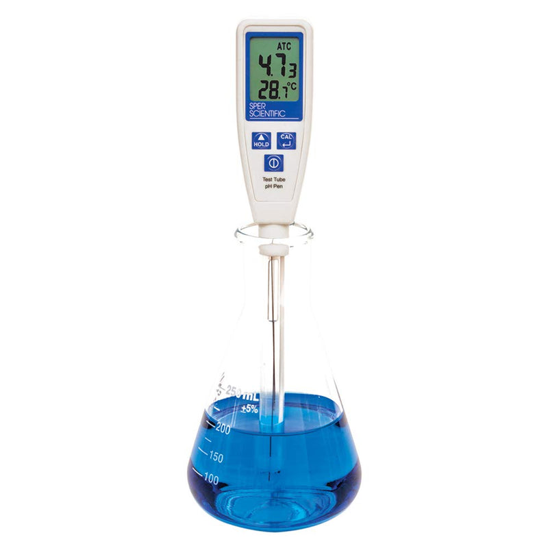 [Australia - AusPower] - Sper Scientific 850063 LCD Test Tube ATC pH Pen, ±0.1 Measuring Accuracy 