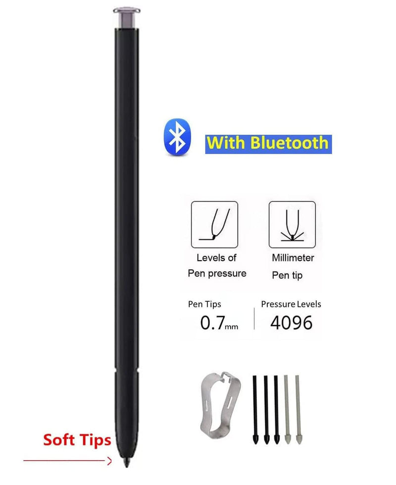 [Australia - AusPower] - S23 Ultra Stylus Pen (WithBluetooth) Replacement for Samsung Galaxy S23 Ultra 5G Touch Stylus Pen S Pen Replacement Tips/Nibs (Lavender) Lavender 