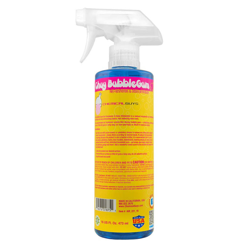 [Australia - AusPower] - Chemical Guys AIR_221_16 Chuy Bubble Gum Premium Air Freshener and Odor Eliminator (16 oz) 
