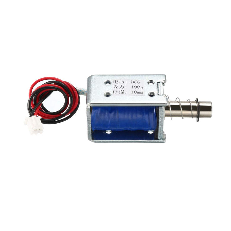 [Australia - AusPower] - uxcell DC 6V 1A 100g Force 10mm Stroke,Pull Type,Open Frame,Electromagnetic Solenoid Lock 