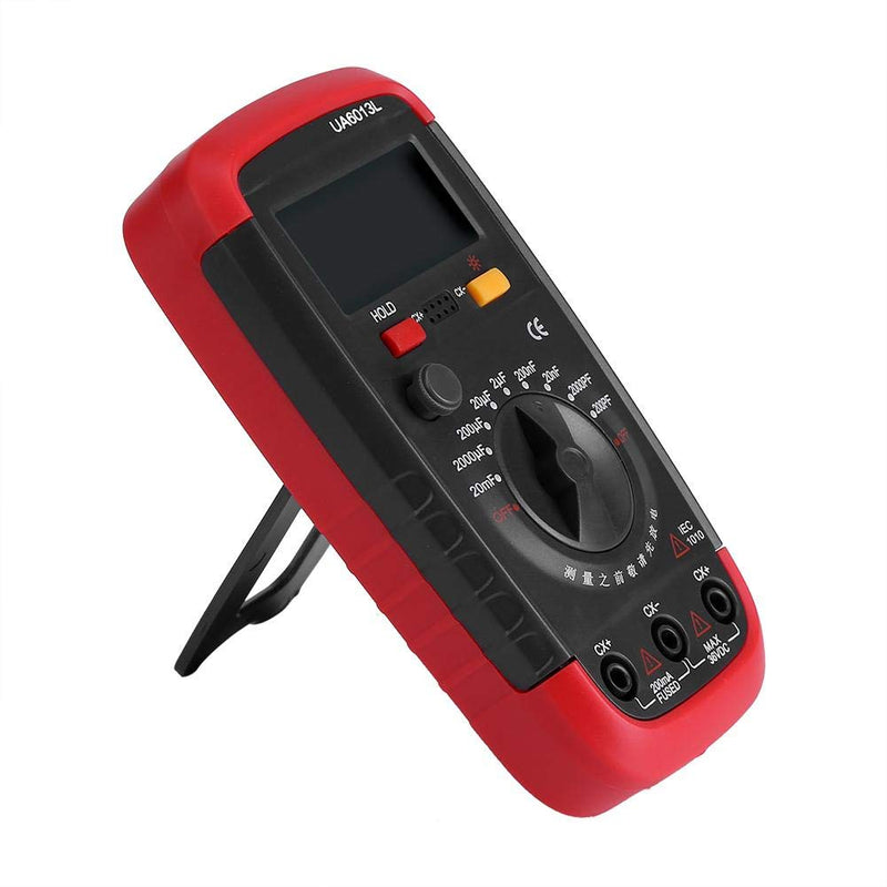 [Australia - AusPower] - Digital Capacitance Meter Multimeter Professional Capacitor Tester 0.1pF - 20000uF with LCD Backlight and Safety Jacket Max 1999 Display 