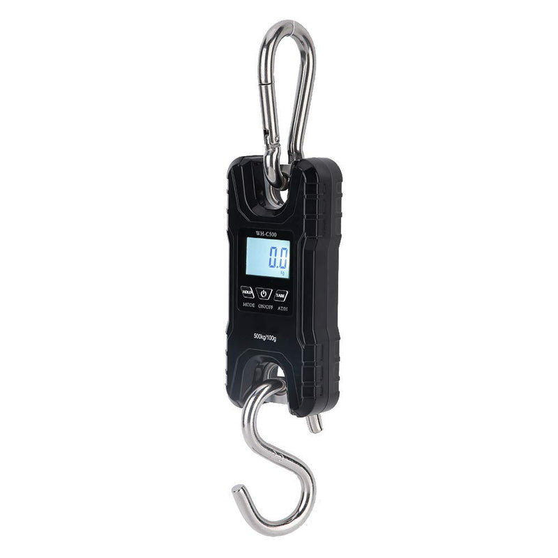 [Australia - AusPower] - Hanging Weight Scale, 1100lb/500kg Fishing Scale with Backlit LCD Display, Digital Electronic Hanging Hook Scale 