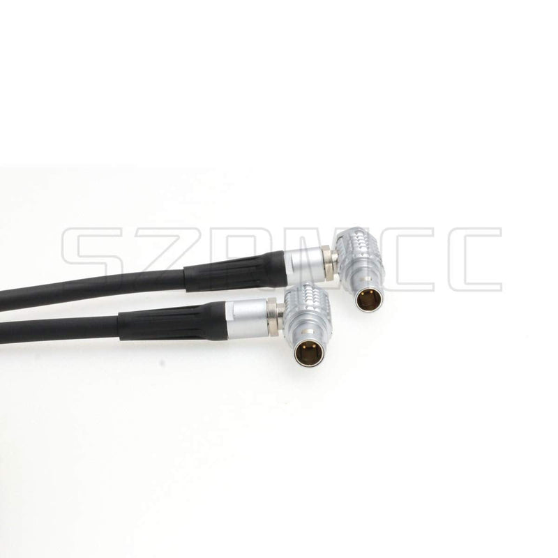 [Australia - AusPower] - SZRMCC 0B 2 Pin Right Angle Male to 0B 2 Pin Right Angle Male Coiled Power Cable for ARRI Alexa Camera AUX 2 pin 12V to Teradek Bond Bolt Cube (Coiled Cable) Coiled Cable Elbow 2 pin 