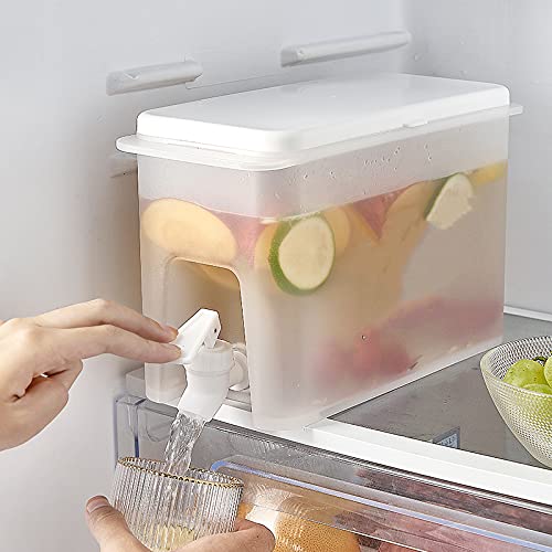 [Australia - AusPower] - 1 Gallon Plastic Beverage Dispenser with Spigot,Aguas Frescas Vitrolero Plastic Water Container,Great for Sun Tea, Iced Tea, Juice, Beer, Wine and Liquor B 