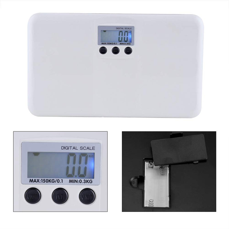 [Australia - AusPower] - Haofy Digital Body Scales, Electronic Scales with Blue LCD Backlight Display Battery Powered Household Weighing Scales for Baby Pet Body Weighing 