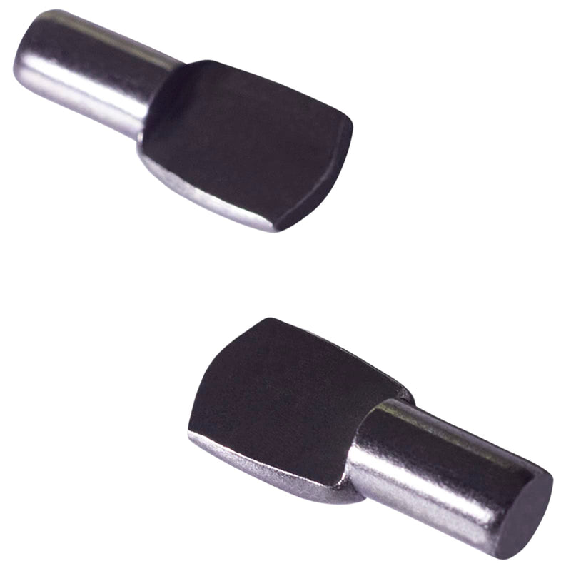 [Australia - AusPower] - WINKING MOON 80 Pack 5mm Shelf Pins Spoon Shape Cabinet Shelf Pegs for Shelves, Black Tone Gun Metal 