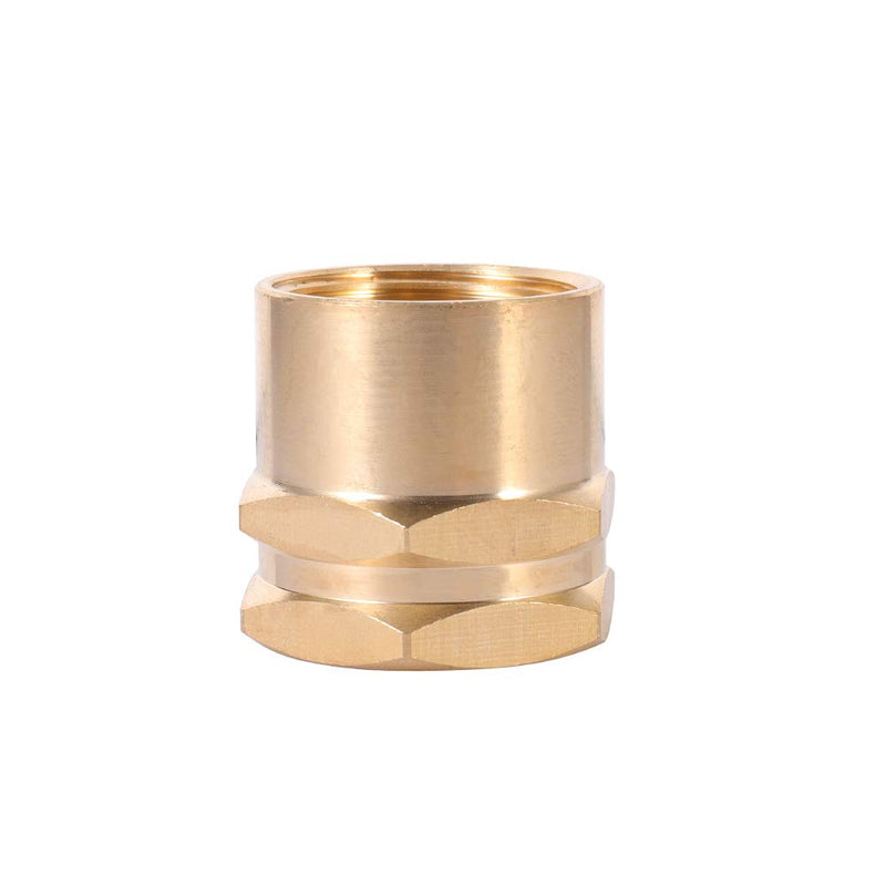 [Australia - AusPower] - Brass Pipe to Hose Fitting,3/4 NPT Female X 3/4 Hose Thread Female,Garden Hose Fitting to Pipe Fittings Connector Adapter 3pcs with Extra Rubber Washer 6pcs (3/4NPT female to 3/4 GHT female) 3/4NPT female to 3/4 GHT female 