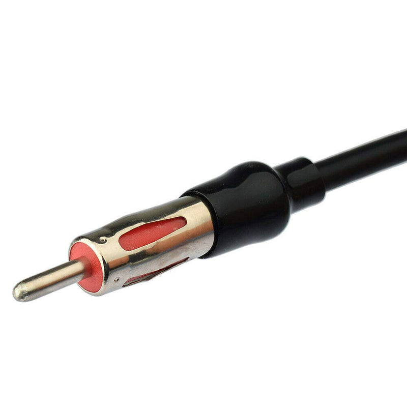 [Australia - AusPower] - Eightwood Dual Fakra Z Plug to DIN Plug FM AM Car Radio Antenna Adapter 12V+ Active Amplifier Cable 12in Compatible with Aftermarket GPS Navigation Stereo Head Unit Receiver 