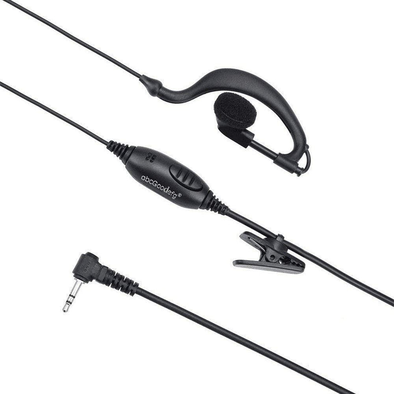 [Australia - AusPower] - abcGoodefg 1 Pin 2.5mm Walkie Talkie Earpiece Headset with Mic PTT, G Shape Two Way Radio Earpiece Compatible for Motorola Radios Cobra Talkabout MH230R MH230TPR MR350R MS350R MT350R 