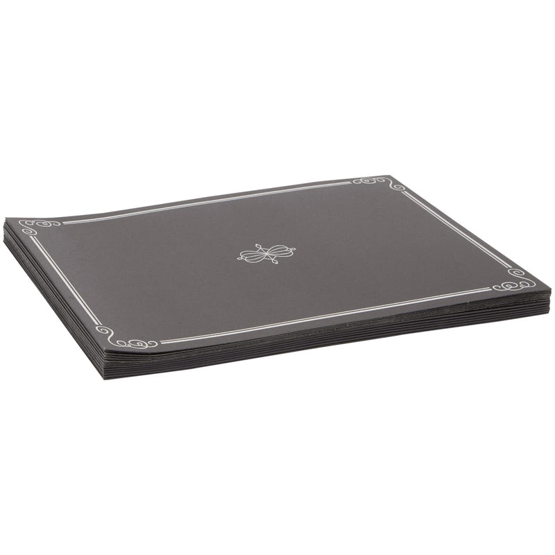 [Australia - AusPower] - Black Certificates Holders with Silver Border for Awards and Diplomas (Letter-Sized,12 Pack) 
