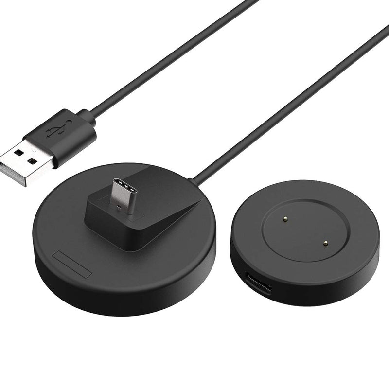 [Australia - AusPower] - Replacement Charger Station for Huawei GT, GT2, GT2e, Honor Watch Magic SIKAI Portable Separable Magnetic Charger Stand for Huawei GT, GT2, Honor Watch Magic Smart Watch (Black) Black 