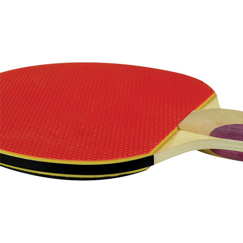 [Australia - AusPower] - Martin Kilpatrick Vortex Ping Pong Paddle Set – Pips-Out Rubber Surface with Sponge Layer – Flared Handle – Free Balls Included – Recommended for Beginning Level Players 2-Player Set 