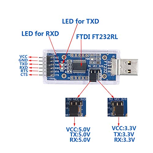 [Australia - AusPower] - DSD TECH USB to TTL Serial Adapter with FTDI FT232RL Chip Compatible with Windows 10, 8, 7 and Mac OS X 