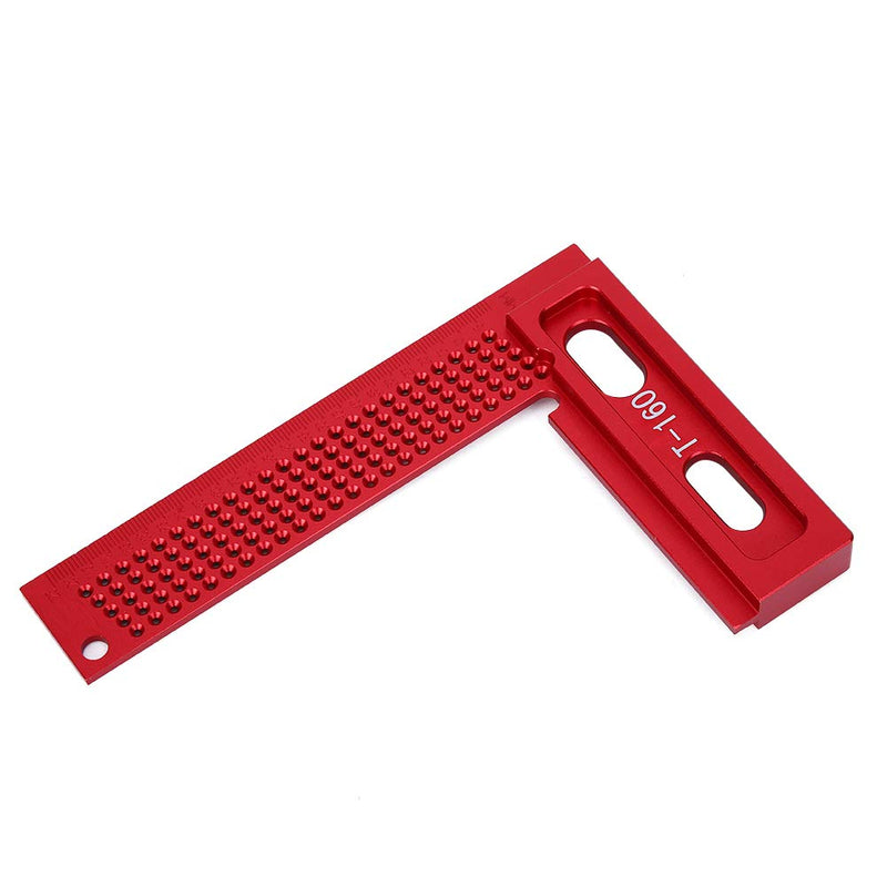 [Australia - AusPower] - Marking Ruler, Aluminum Alloy Woodworking Ruler, WearResistant RustProof Right-angle Woodworking Measuring Tool, Carpenter Tool Woodworking Accessory 