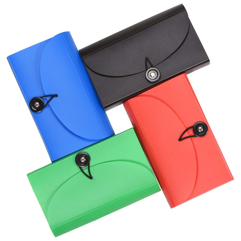 [Australia - AusPower] - SEEKIND Expanding File Folders 4 Pack, 7.1"4.2" Receipt Organizer Folder Accordion Folder Document with 13 Pocket for Office,Cards,Tickets-Water Resistant A-7.1' *4.2' 