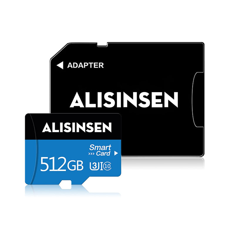 [Australia - AusPower] - Micro SD Card 512GB SD Card High Speed Class 10 TF Card 512GB SD Memory Card with A SD Card Adapter for Cellphone Surveillance Camera Tachograph/Bluetooth Speaker/Tablet Computers 