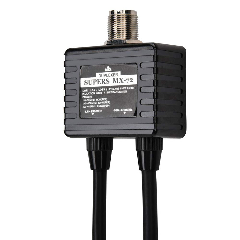 [Australia - AusPower] - 125 MX-72 Different Frequency Combiner 1.6-225MHz LPF/340-1000MHz HPF HAM Antenna Combiner VHF/UHF Transceiver Duplexer for Dual-Band V/U Devices 
