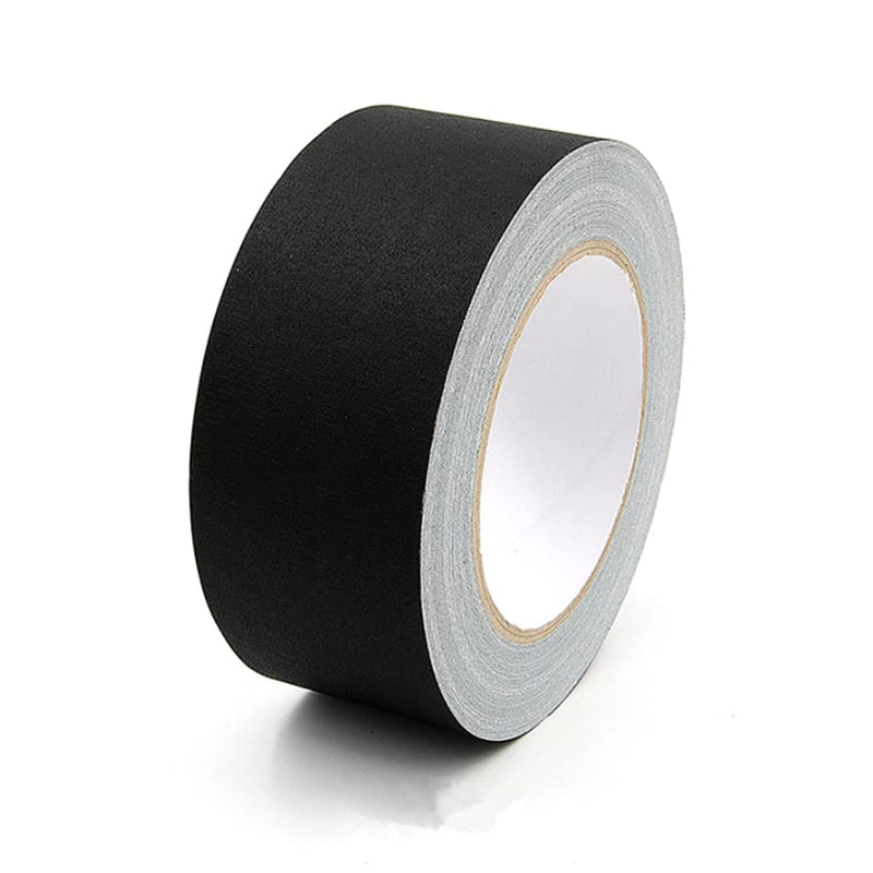 [Australia - AusPower] - Gaffers Tape Matte Black Gaff Tape Waterproof, No Residue, Non-Reflective, Easy Tear, Matte Gaffer Stage Tape Gaff Cloth Tape for Photography, Filming Backdrop, Stage Sets (1 Inch x 33 Feet) 1 Inch x 33 Feet 