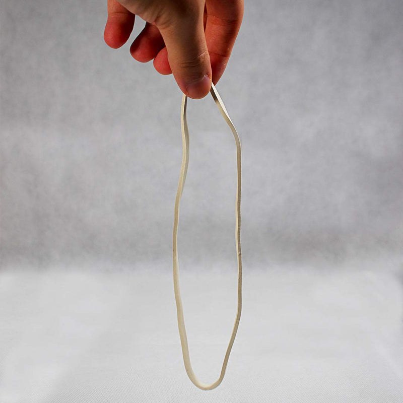 [Australia - AusPower] - Extra Large 8 Inch Big Postal Rubber Band - White Color Heavy Duty Elastic Biodegradable Natural Rubber Bands Pack of 30 Pcs 