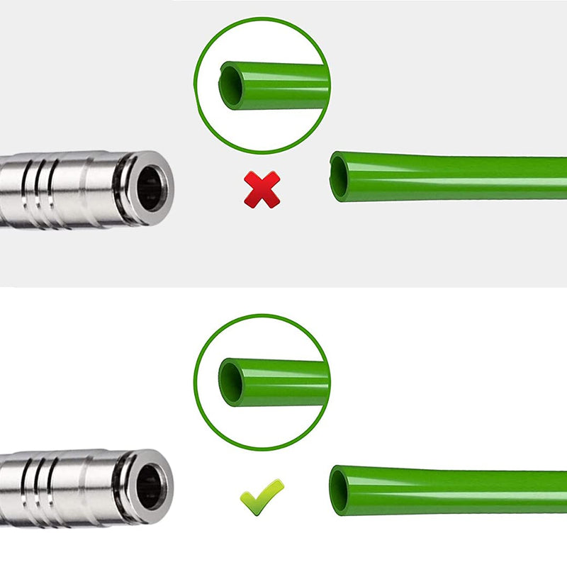 [Australia - AusPower] - Utah Pneumatic Push To Connect Air Line Fittings 1/4"Od Union Straight Tube Connector Air Fittings Quick Connect Push Lock Fittings Air Bag Fittings Pneumatic Tube Fittings Plated Brass Push (5 Pack) 
