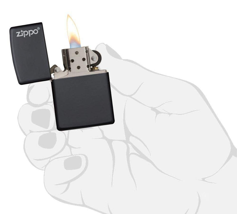 [Australia - AusPower] - Zippo Matte Pocket Lighters Logo Black 