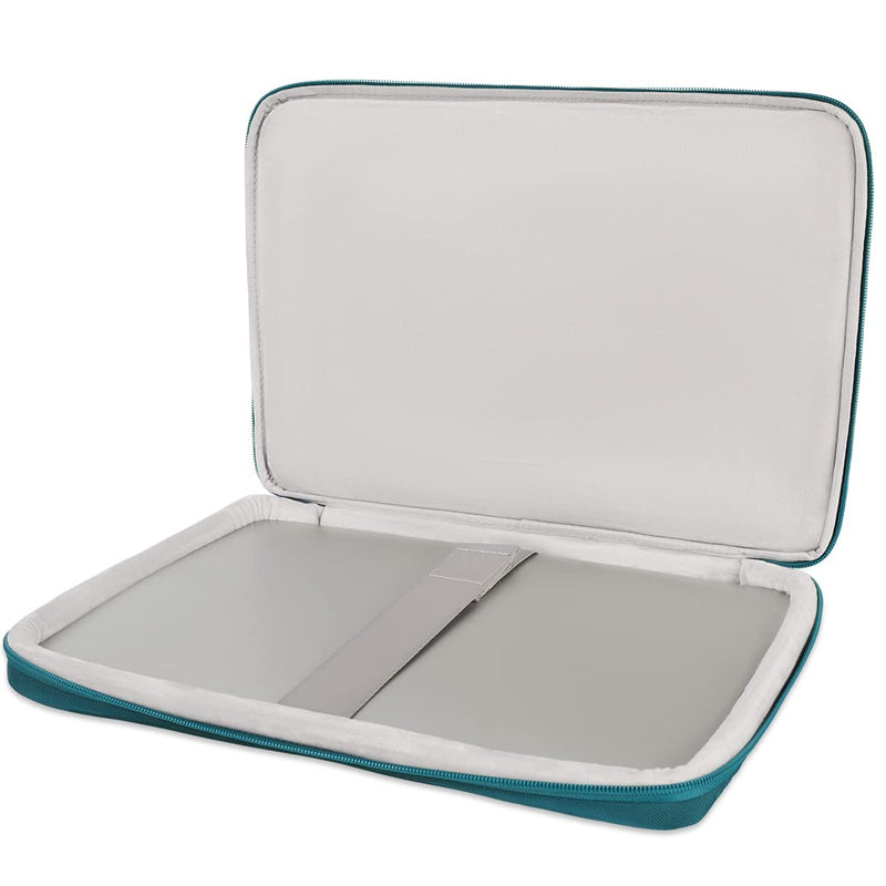 [Australia - AusPower] - DOMISO 15.6 inch Laptop Sleeve Case Water Resistant Shockproof Protective Computer Bag for 15.6" Notebook/HP Pavilion Envy 15/Dell XPS 15/IdeaPad ThinkPad,Turquoise Turquoise 